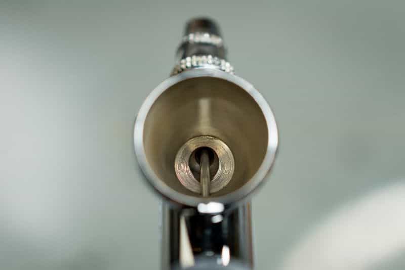 How to thin acrylic paint for airbrushes – how to thin paint for airbrushing miniatures and models –  What and how to thin hobby paint for your airbrush - paint cup top down view