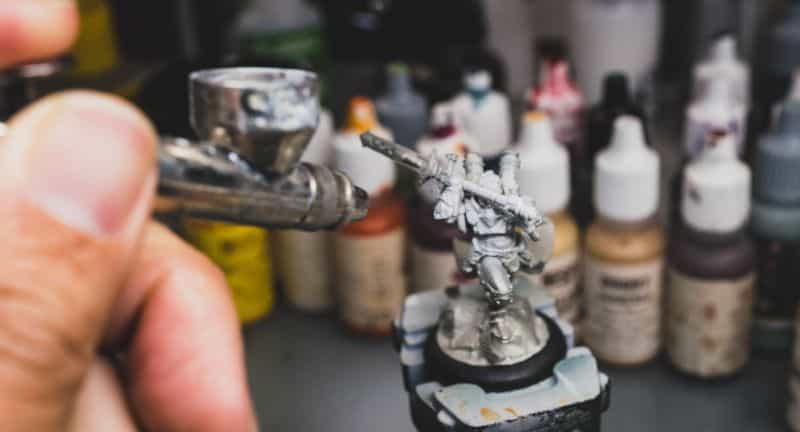 How to Prime Miniatures with an Airbrush (Tips and Guide) - Tangible Day