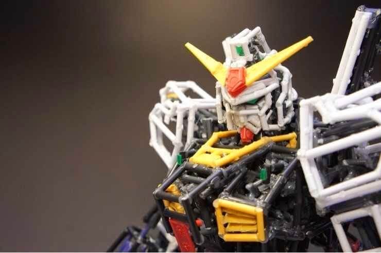 9 Recycling Ideas for Old Sprues from Warhammer and Model Kits - sprue terrain with Warhammer 40k kits – recycling Warhammer sprues – Gundam sprue miniature scratch built