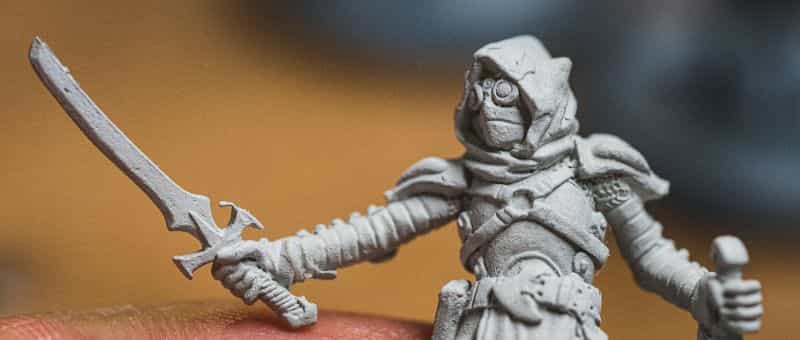 Top 3 Mistakes To Avoid When Priming Miniatures and Solutions -  tips for resolving and fixing primer issues on models - up close texture primer
