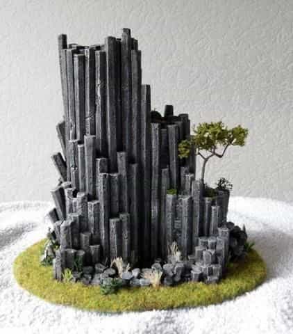Miniature Basing Materials for Model Hobby Projects (Tips and Review) - best basing material for miniatures and models - Recycled plastic kit sprues for bases and terrain