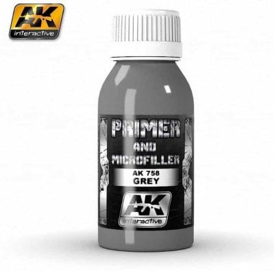 Brush on primer for miniatures how to - how to use brush on surface primer for models - priming miniatures and models with a brush - tutorial for brushing on primer for miniatures without losing detail - ak interactive primer