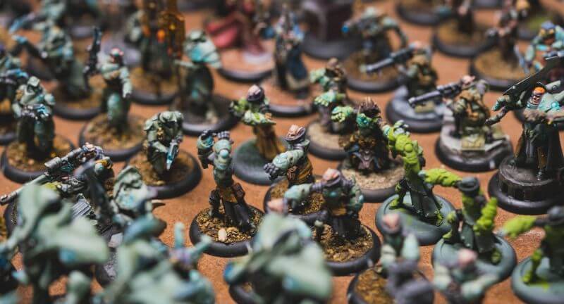 How to Paint Plastic Miniatures (Step-by-Step) - painting plastic miniatures and models - a group of painted miniatures for Warmachine from Privateer Press