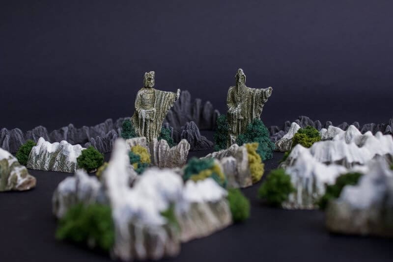 3D Printed Terrain for Warhammer and Tabletop Games - 3D printed terrain for wargames - 3D printing terrain for RPGs tabletop games - Lord of the Rings terrain set