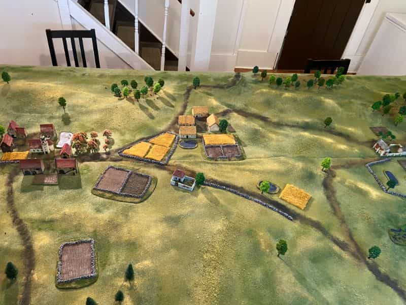 Best historical wargame for tabletop gamers - Carnage and Glory II miniature tabletop wargame - tactical miniature wargaming - best historical miniature wargame - Carnage and Glory Gameplay Review - tabletop battlefield bird's eye view