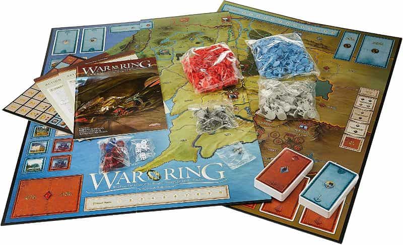 War of the Ring 2nd Edition Board Game Review - Lord of the Ring games - Board game components