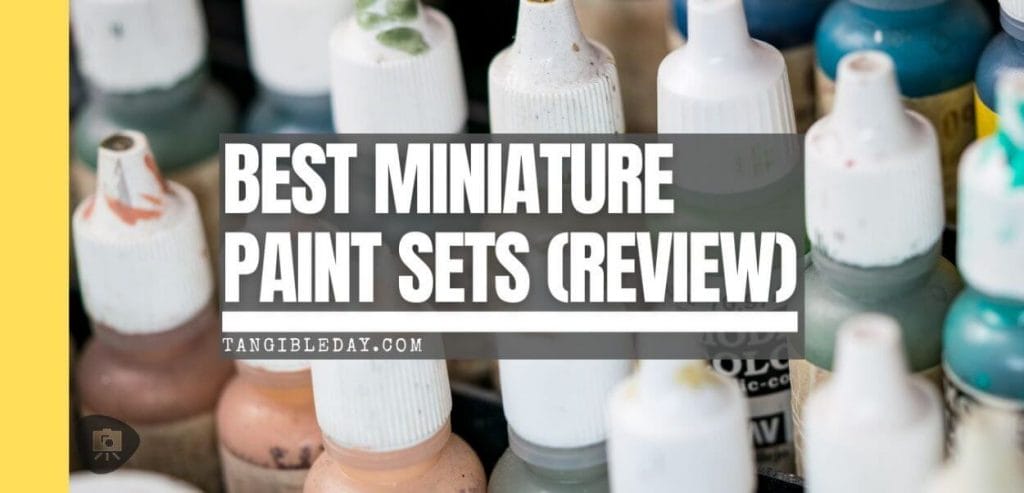 Best miniature paint set for beginners and experienced painters - hobby miniature paint sets review - feature banner image