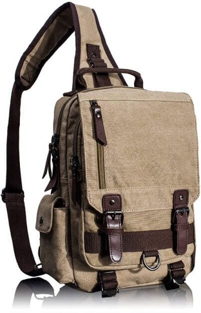 13 Best Bags for Dungeons and Dragons and RPGs - Best bag for RPG books - dungeons and dragons bag - rpg backpack - Leaper Canvas Messenger Sling Bag