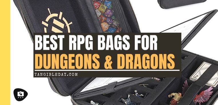 Dice USA GEAR Compact Travel Bag Compatible with Dungeons and Dragons Accessories Tokens Mini Player Items Small DND Bag fits RPG Player Essentials Character Sheets Red Players Handbook 