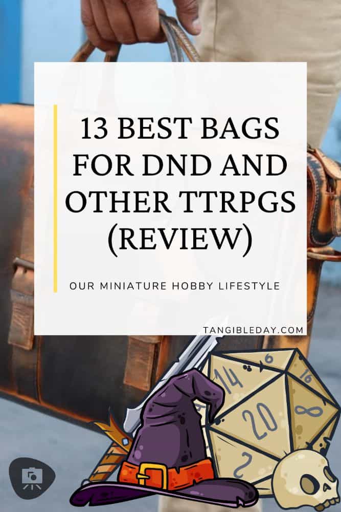 Best bag for DND and TTRPGs - bags and backpacks for tabletop gamers, board games, and other RPG accessories - vertical feature image