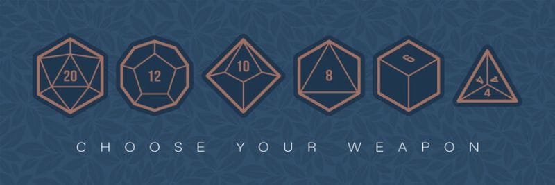 The Best D&D Dice Sets for Every Budget: 15 Cool Dice for RPGs - cool dnd dice - d20 dice for RPGs - best dice for D&D - dice for dungeons and dragons - choose your polyhedral weapon