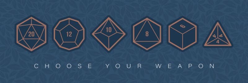 Tips to Writing Compelling Tabletop RPG Stories - how to write a campaign - how to write a DnD adventure - writing a tabletop adventure - choose your weapon polyhedral dice