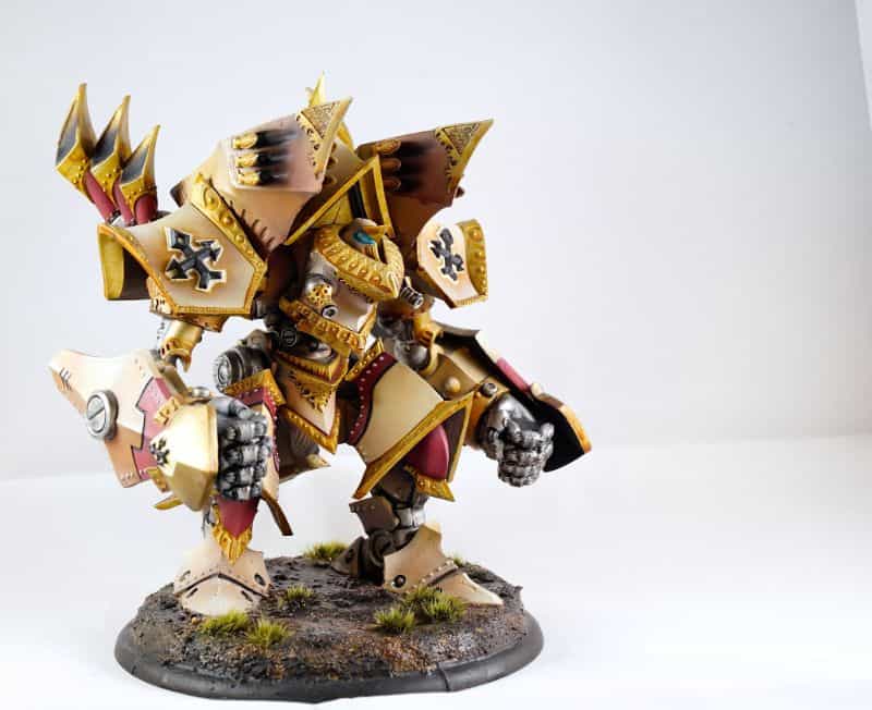 Black or White Backgrounds for Miniature Photos: What’s Right For You? - black or white background for miniatures - miniature photo background - Menoth colossal white backdrop