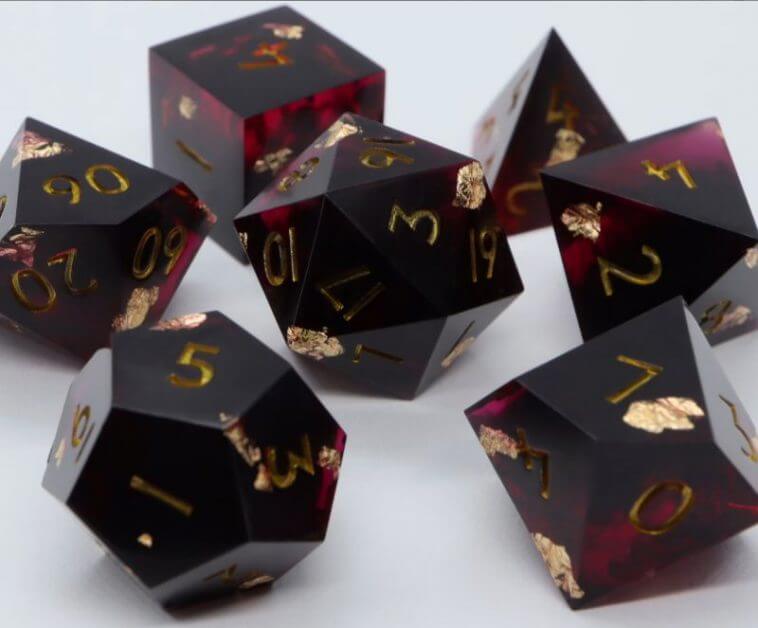 The Best D&D Dice Sets for Every Budget: 15 Cool Dice for RPGs - cool dnd dice - d20 dice for RPGs - best dice for D&D - dice for dungeons and dragons - sharp edge dice