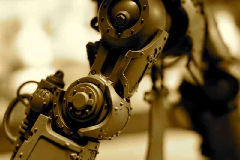 How to Prepare Miniatures for Paint - Quick start guide to assembling and preparing models for painting - close up photo of imperial knight plastic kit