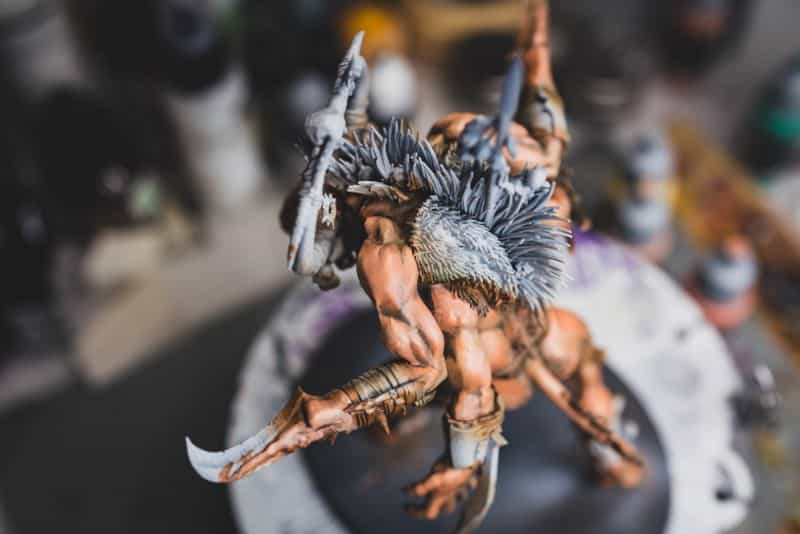 Acrylic painting guide for miniatures - basecoat layer glaze what's the difference - how to use acrylic paints with miniatures - basecoating, layering, and glazing - muscle flesh