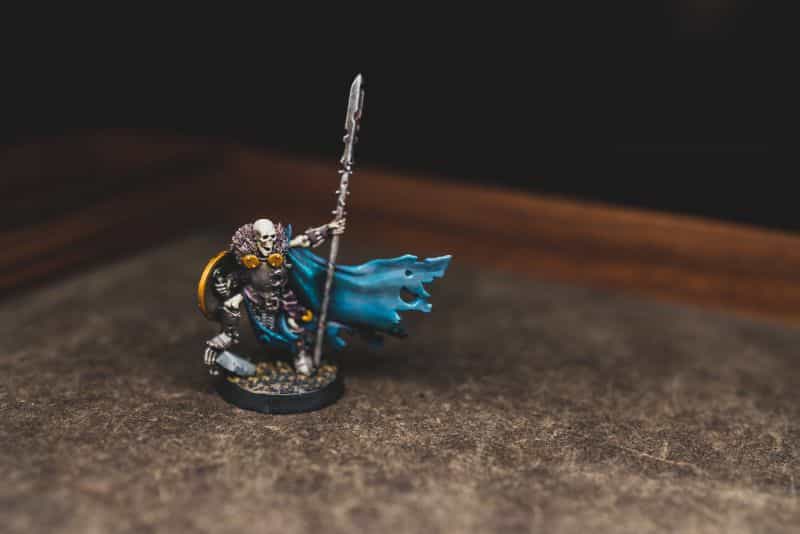 Shadespire skeleton model painted for age of sigmar from the Games Workshop miniature line