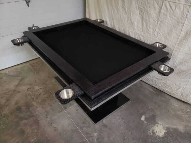 10 Great Wargaming Tables for RPGs and Tabletop Games - best game tables for RPGs - best wargaming table for warhammer - table with cup holders and trays 