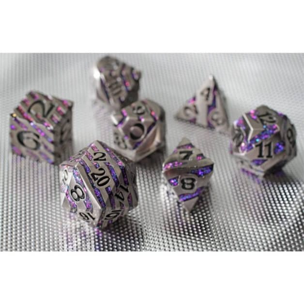 Best Metal Dice Sets? Forged Gaming Dice Sets for DnD and RPGs (Review) - metal dice set review - magical dice theme