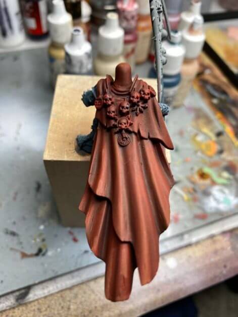 How to Paint Skulls and Bone on Miniatures (3 Easy Steps) - skull base coat