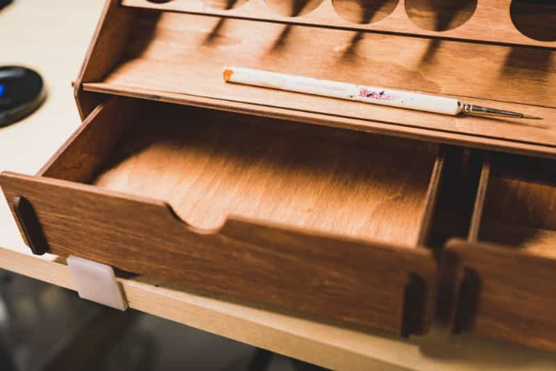 Plydolex Modular Paint Rack: Looks, Smells, and More (Review) - open drawers