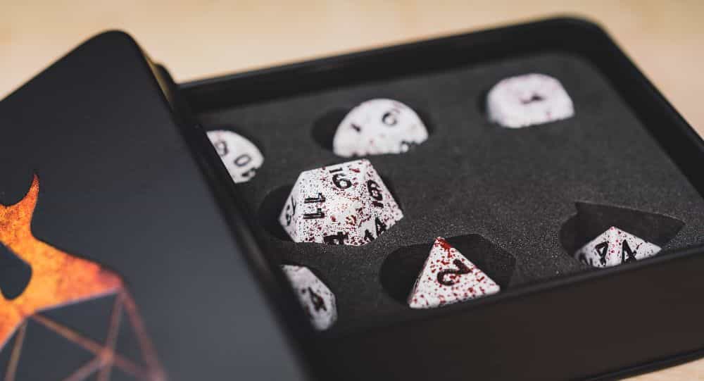 Best Metal Dice Sets? Forged Gaming Dice Sets for DnD and RPGs (Review) - metal dice set review - cozy dice set