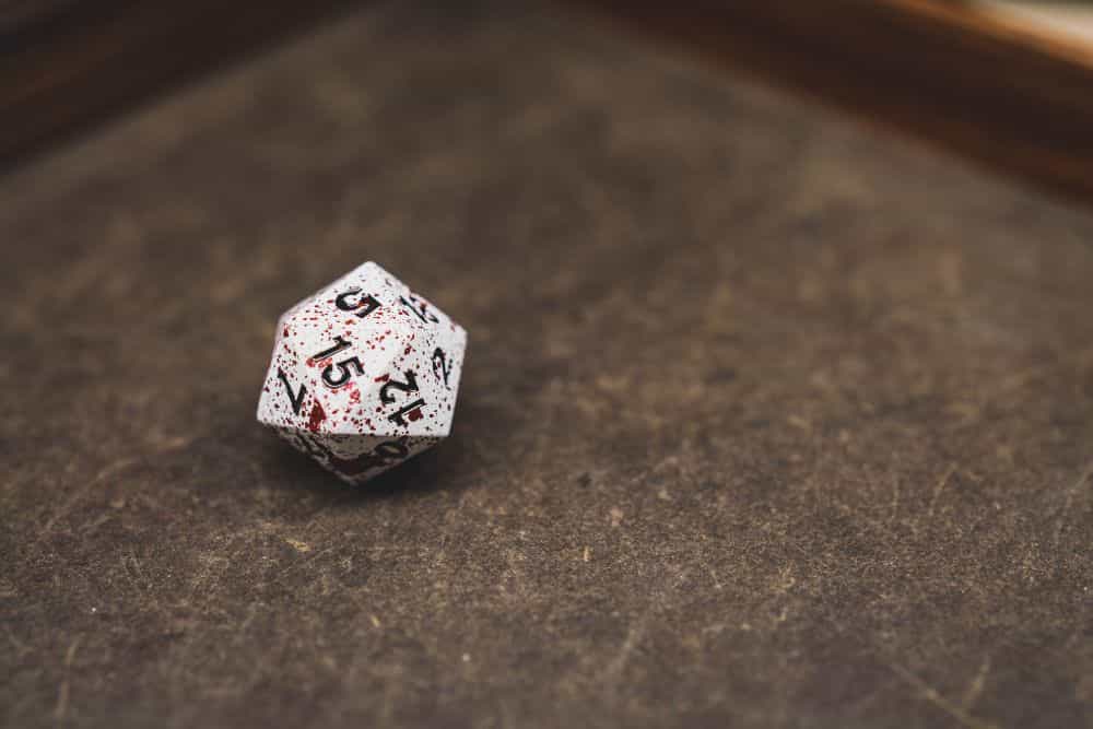 Best Metal Dice Sets? Forged Gaming Dice Sets for DnD and RPGs (Review) - metal dice set review - d20 close up