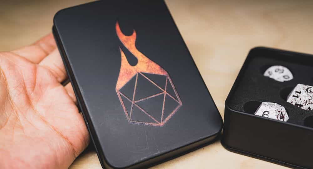 Best Metal Dice Sets? Forged Gaming Dice Sets for DnD and RPGs (Review) - metal dice set review - forged gaming dice case
