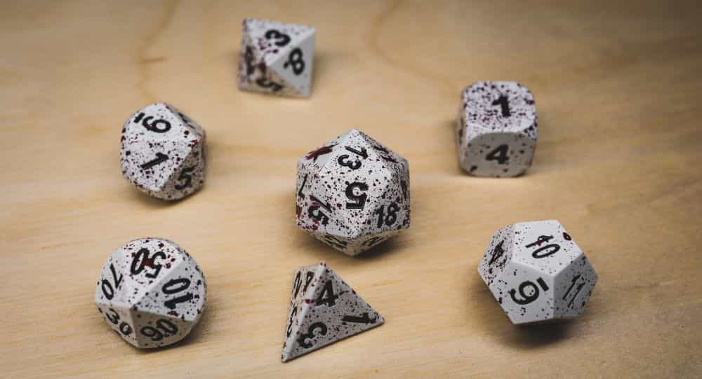 Best Metal Dice Sets? Forged Gaming Dice Sets for DnD and RPGs (Review) - metal dice set review - metal dice don't float