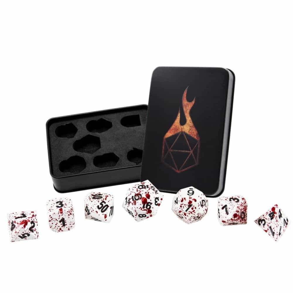 Best Metal Dice Sets? Forged Gaming Dice Sets for DnD and RPGs (Review) - metal dice set review - winter blood dice set