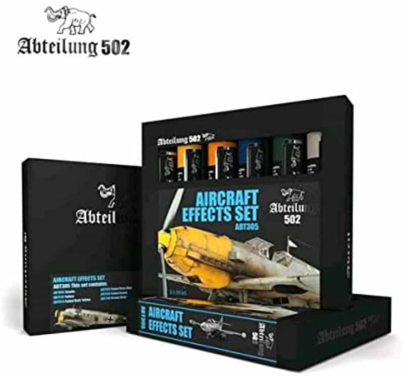 Abteilung 502 Oil Paints for Miniatures (Review): Quick Drying and Great Coverage - Abteilung 502 paint review - Aircraft effect set