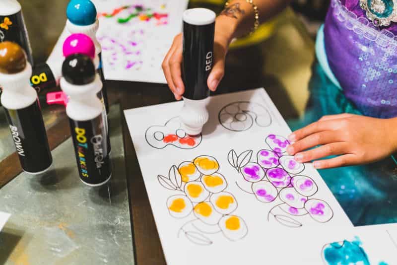 "Chalkola Dot Markers" for Creative Little Kids (Review) - ink marker review for kids - dot markers for little children - lettering