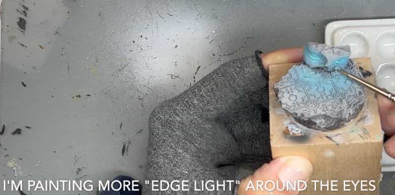 How to paint stone bases for miniatures - stone miniature bases - painting resin bases - how to paint resin miniature bases - stone base with OSL - paint the edges