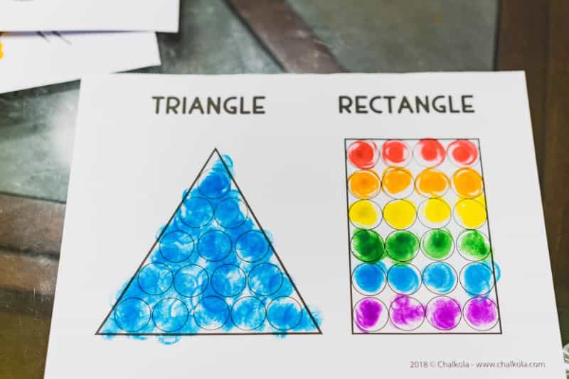 "Chalkola Dot Markers" for Creative Little Kids (Review) - ink marker review for kids - dot markers for little children - shapes and color