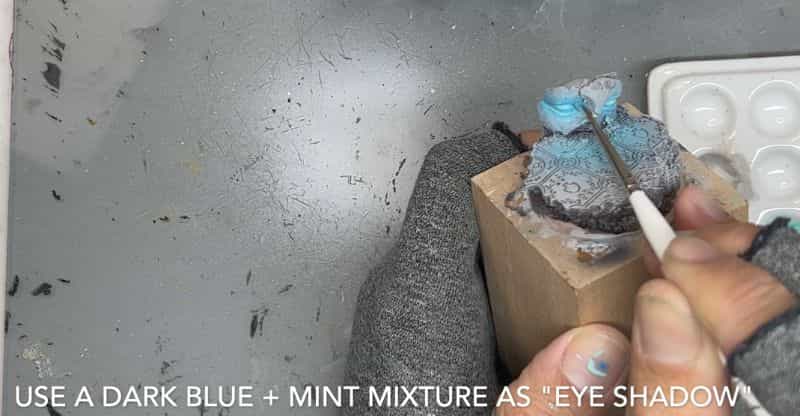 How to paint stone bases for miniatures - stone miniature bases - painting resin bases - how to paint resin miniature bases - stone base with OSL - paint detail edges
