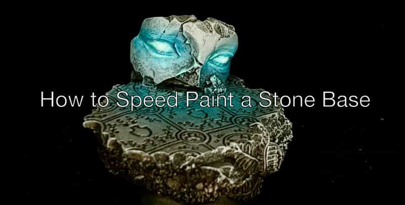 How to paint stone bases for miniatures - stone miniature bases - painting resin bases - how to paint resin miniature bases - stone base with OSL - movie clip