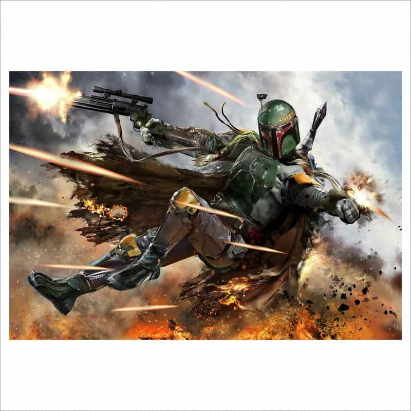 Displate Poster Review - Etsy wall art star wars boba fett
