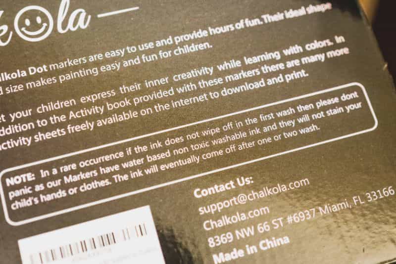 "Chalkola Dot Markers" for Creative Little Kids (Review) - ink marker review for kids - dot markers for little children - safety backing