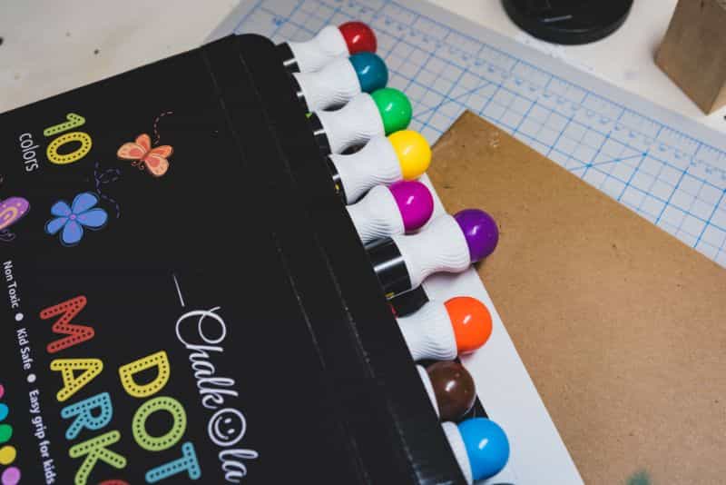 "Chalkola Dot Markers" for Creative Little Kids (Review) - ink marker review for kids - dot markers for little children - markers inside
