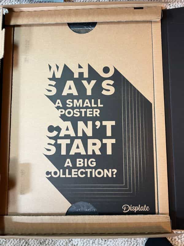 Displate Poster Review - unboxing impression of metal poster art