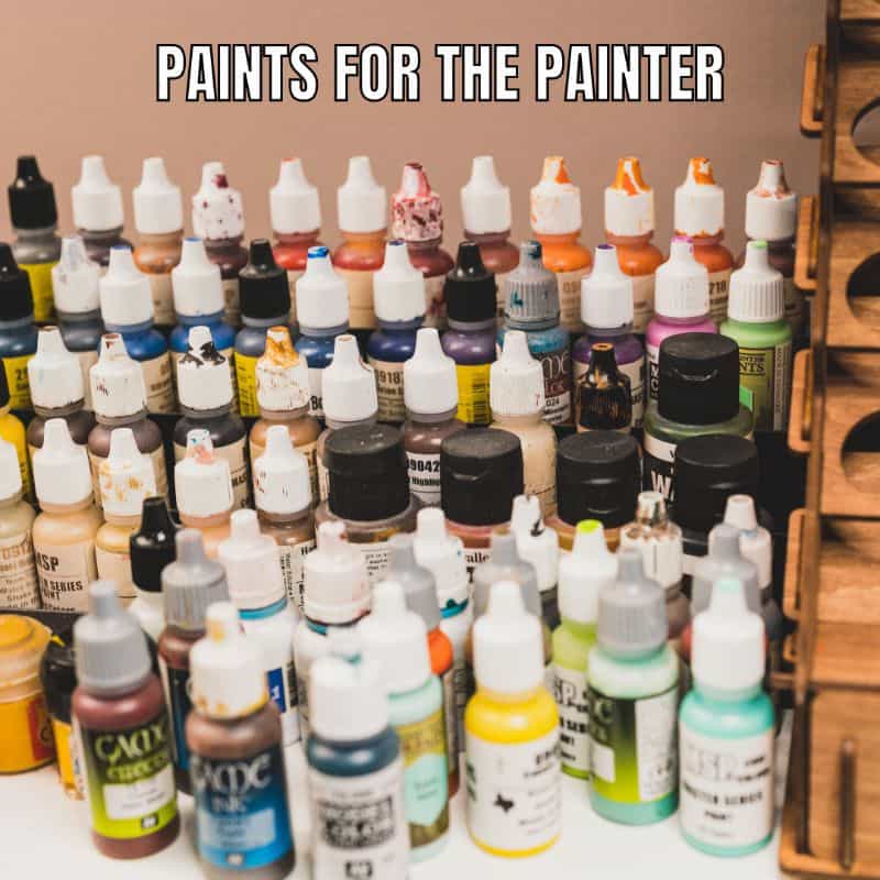Wash, Ink and Shade: What's the Difference? - all the paints on my paint rack