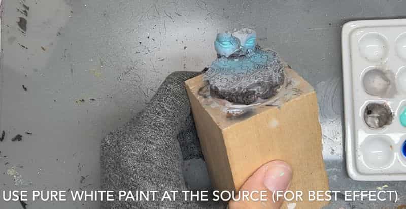 How to paint stone bases for miniatures - stone miniature bases - painting resin bases - how to paint resin miniature bases - stone base with OSL - examine base