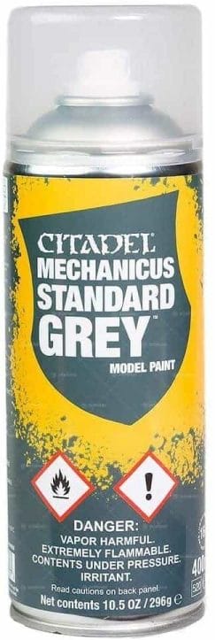 Citadel Mechanicus standard grey spray paint and primer