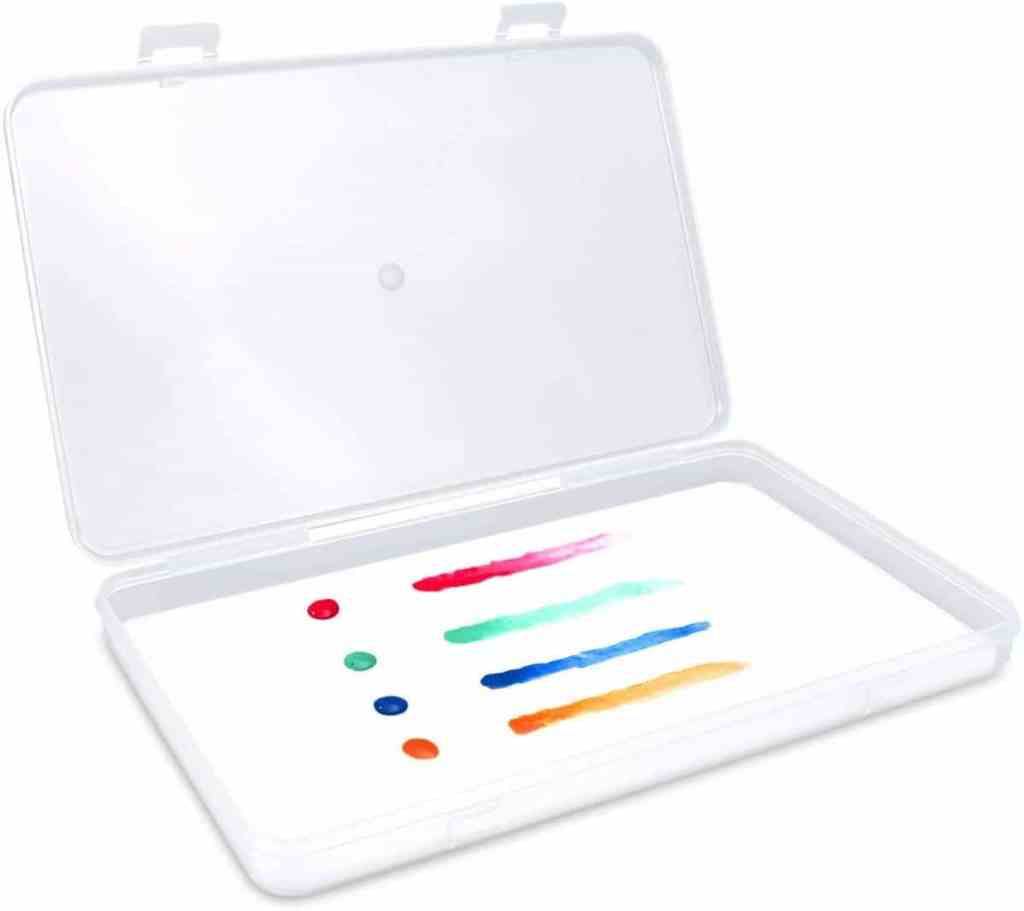 15 Best Wet Palettes for Miniature Painters (Review) - white plastic tray container for acrylic painting
