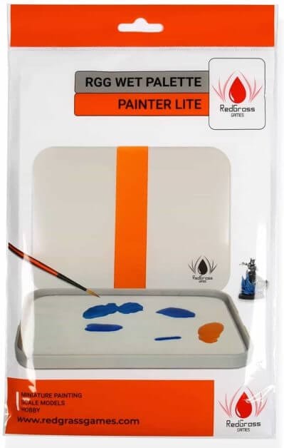 RGG Glass Palette Studio for Miniatures. Master oil painting with Redgrass