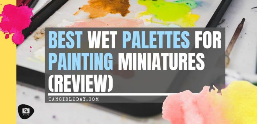 Paint Palette Wet Palette for Acrylic Paints Miniatures Paint Pallet  Pigment Palette Model Paint Mixing Storage Container with Lid