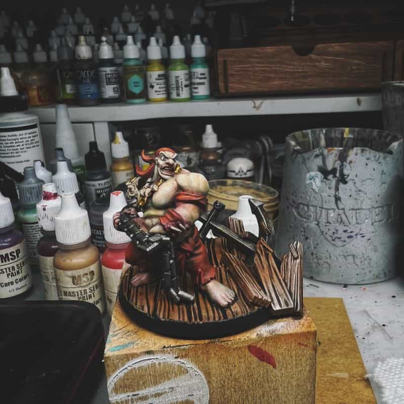 How to Paint a 3D Printed Resin Miniature A-to-Z (Flesh, Cloth, and Metal) - how to paint myminifactory model - eyes on boatswain bill 3d print