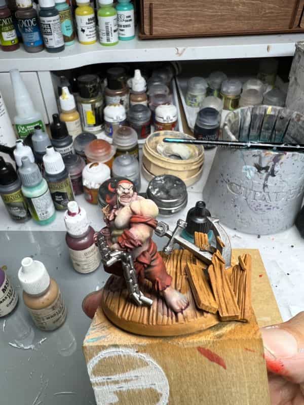 How to Paint a 3D Printed Resin Miniature A-to-Z (Flesh, Cloth, and Metal) - how to paint myminifactory model - completed metallic surfaces