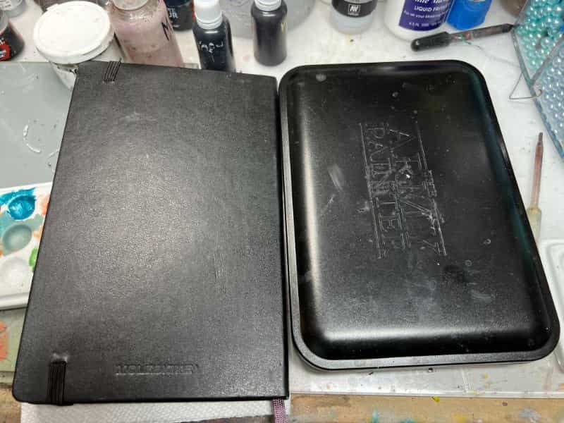 The Army Painter Wet Palette Review: The Ideal Tool for Hobbyists - Moleskine notebook