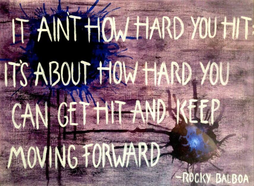 How Grit Helps With Miniature Painting: Are You Gritty? - how to improve your ability to endure hardship in art and painting - Rocky the movie quote